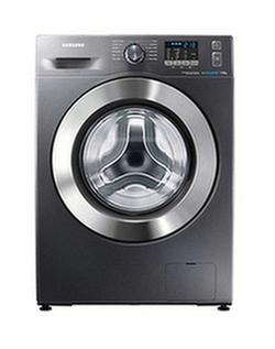 Samsung WF70F5E2W4X ecobubble Washing Machine, 7kg Load, A+++ Energy Rating, 1400rpm Spin, Graphite
